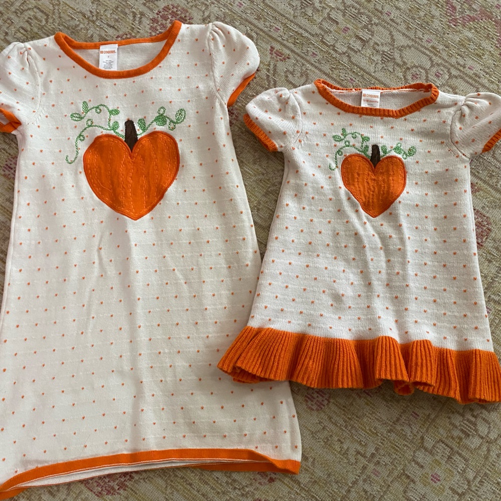 Girls Pumpkin Dresses